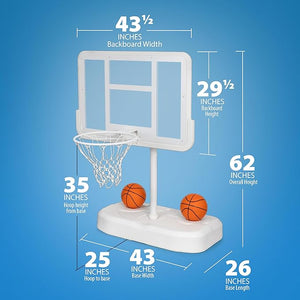 Deluxe Poolside Basketball Goal with Backstop