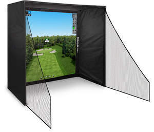 Golf Simulator Cage with Impact Netting and All Poles