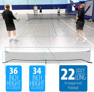 ANYTHING SPORTS - 3 in 1 Pickleball Bundle - Pickleball Net, 4 Carbon Fiber Paddles and 4 Pickleballs