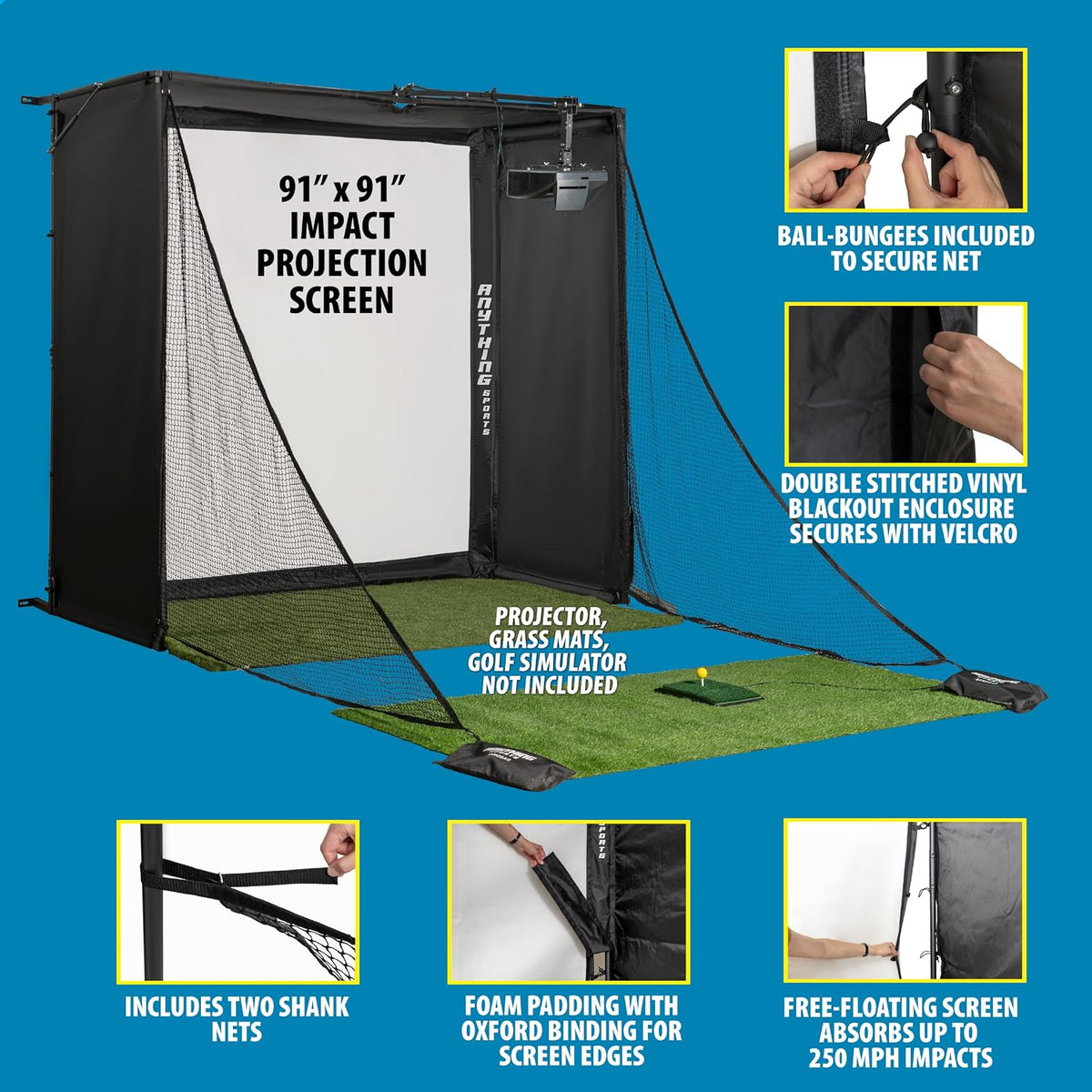Fold Up Golf Simulator Enclosure