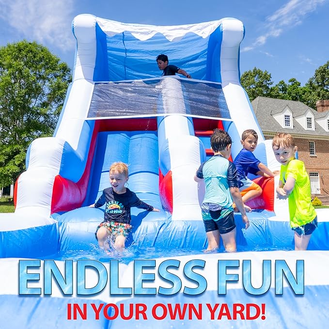 13x12x12 Inflatable Water Slide - Commercial Grade with Blower