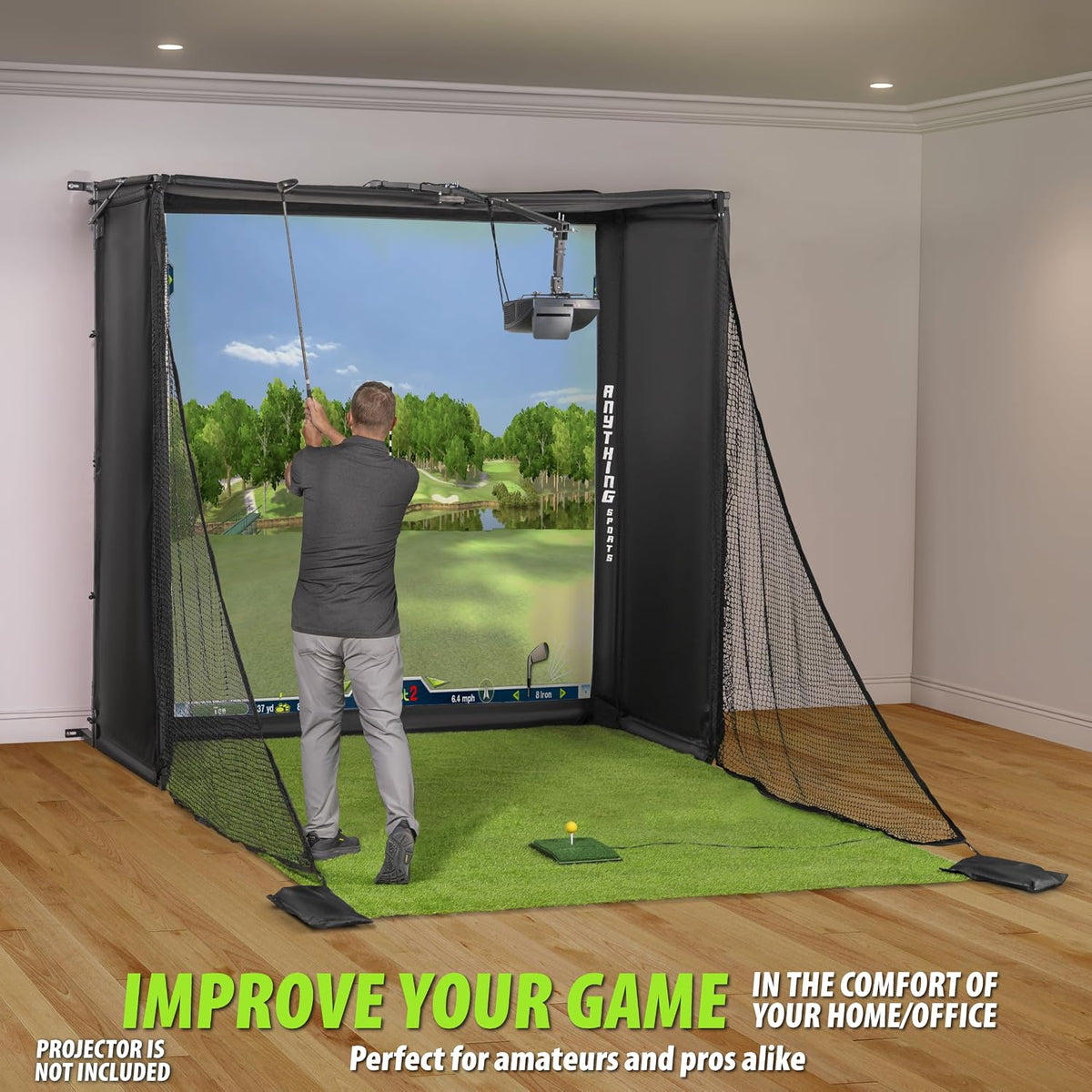 Fold Up Golf Simulator Enclosure