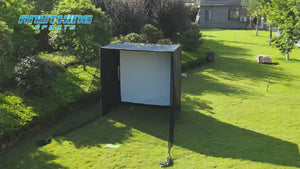 Golf Simulator Cage with Impact Netting and All Poles
