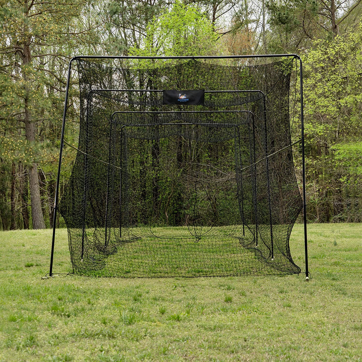 ANYTHING SPORTS 40x10 Feet Collapsable Batting Cage, Full Baseball Batting Cage with Netting and Poles