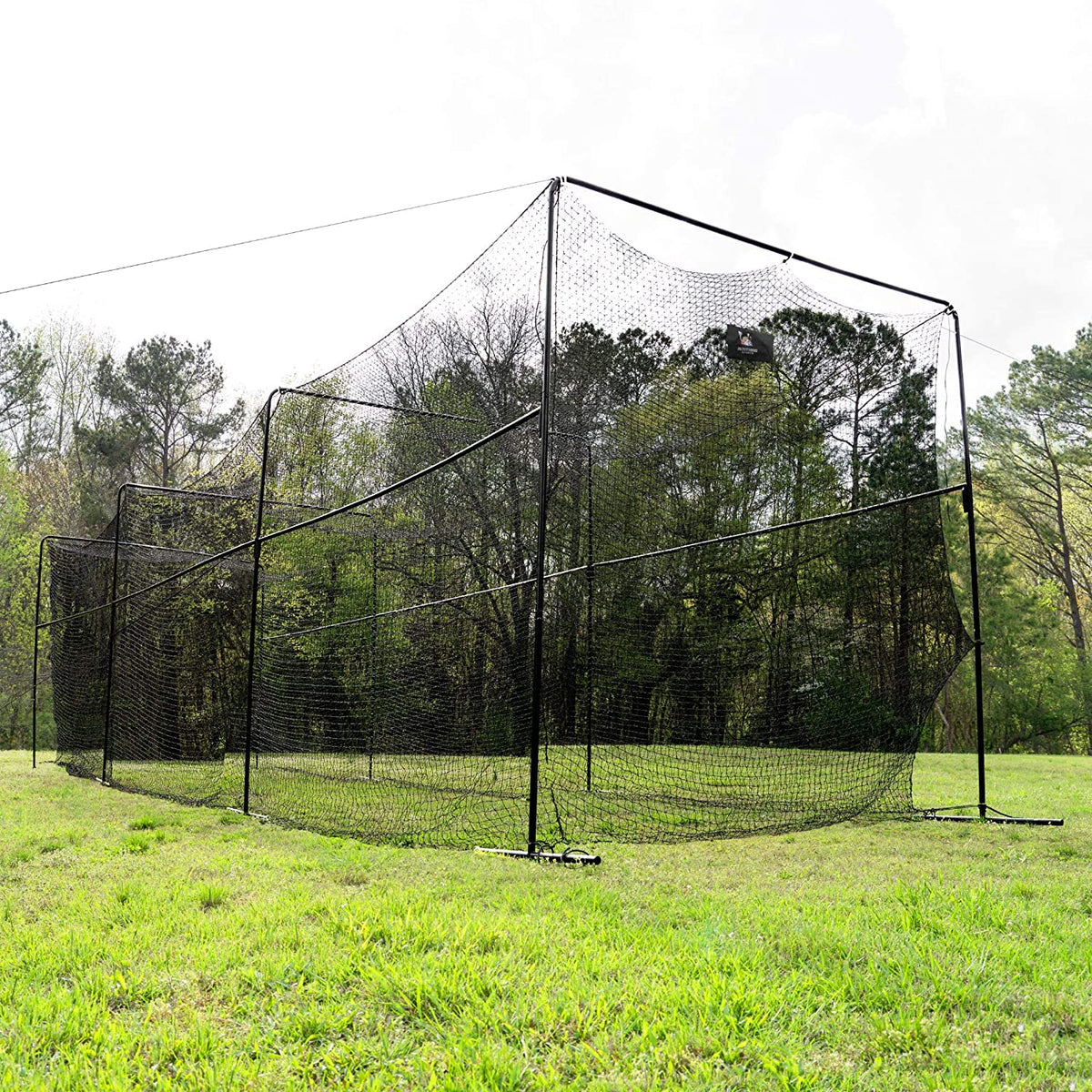 ANYTHING SPORTS 40x10 Feet Collapsable Batting Cage, Full Baseball Batting Cage with Netting and Poles