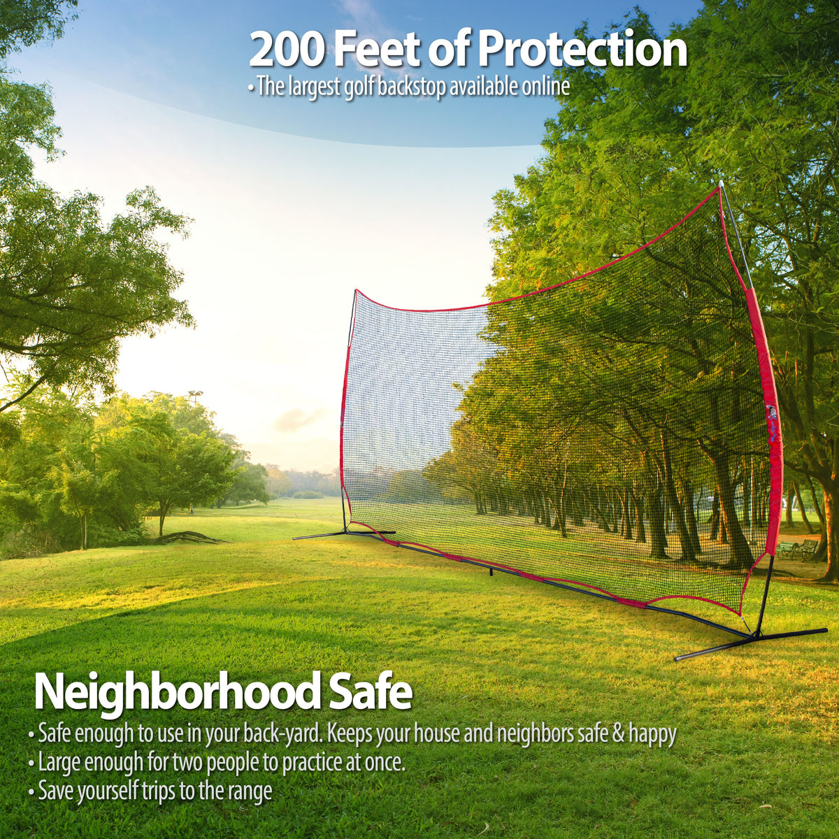 ANYTHING SPORTS - 20x10 Feet - Multi Sport Backstop. Lacrosse, Basketball, Golf Backstop and Sports Net for Backyard | 200 SQ feet of Protection