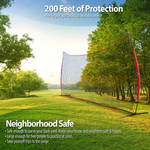 ANYTHING SPORTS - 20x10 Feet - Multi Sport Backstop. Lacrosse, Basketball, Golf Backstop and Sports Net for Backyard | 200 SQ feet of Protection