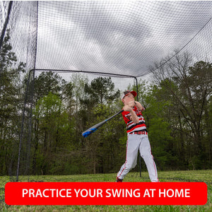 ANYTHING SPORTS - 40 and 60 Foot - Full Batting Cage - Baseball Batting Cage, Softball Batting Cage, Complete Package with Frame and Netting