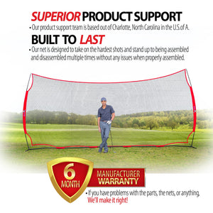 ANYTHING SPORTS - 20x10 Feet - Multi Sport Backstop. Lacrosse, Basketball, Golf Backstop and Sports Net for Backyard | 200 SQ feet of Protection